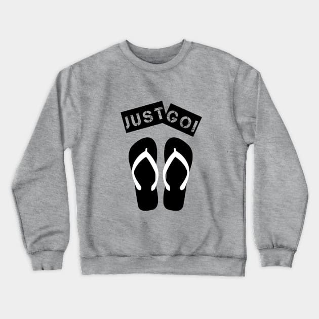 Just Go! Crewneck Sweatshirt by emanuelacarratoni